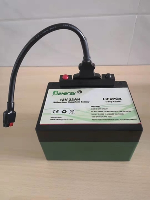 Oplaadbare 12V 22Ah LiFePo4 batterij voor elektrische golftrolley